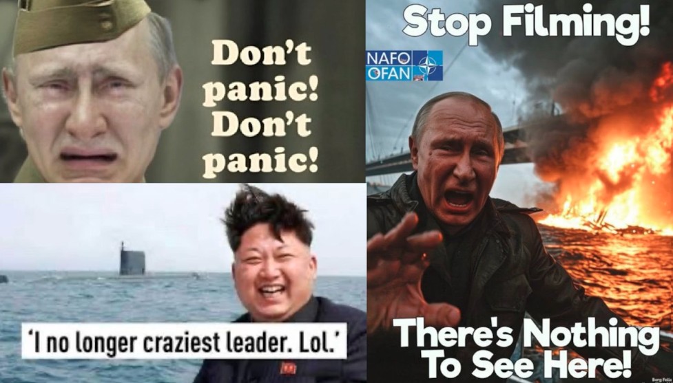 A collage of memes